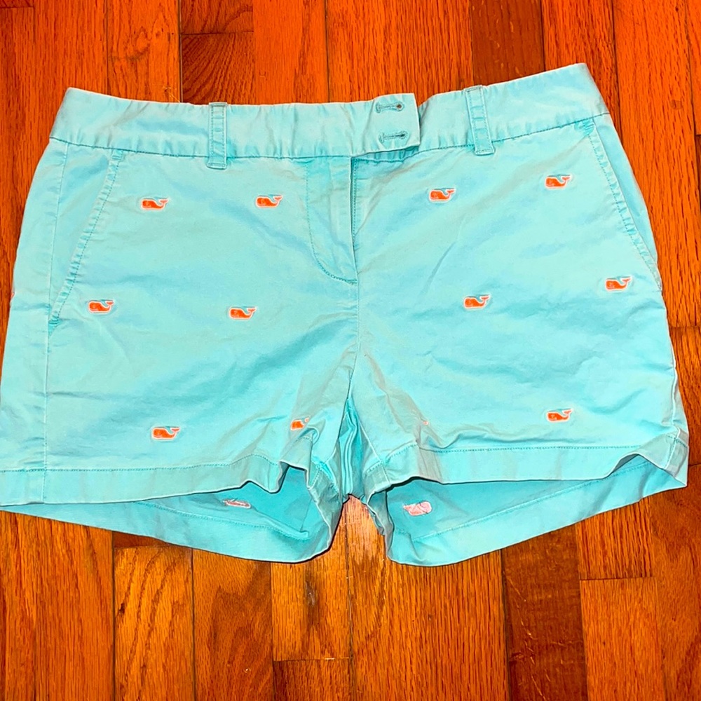 Turquoise Vineyard Vines Whale Shorts
